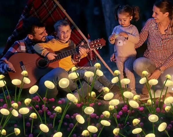 ✨ Solar LED Jellyfish Mushroom Lights for Garden