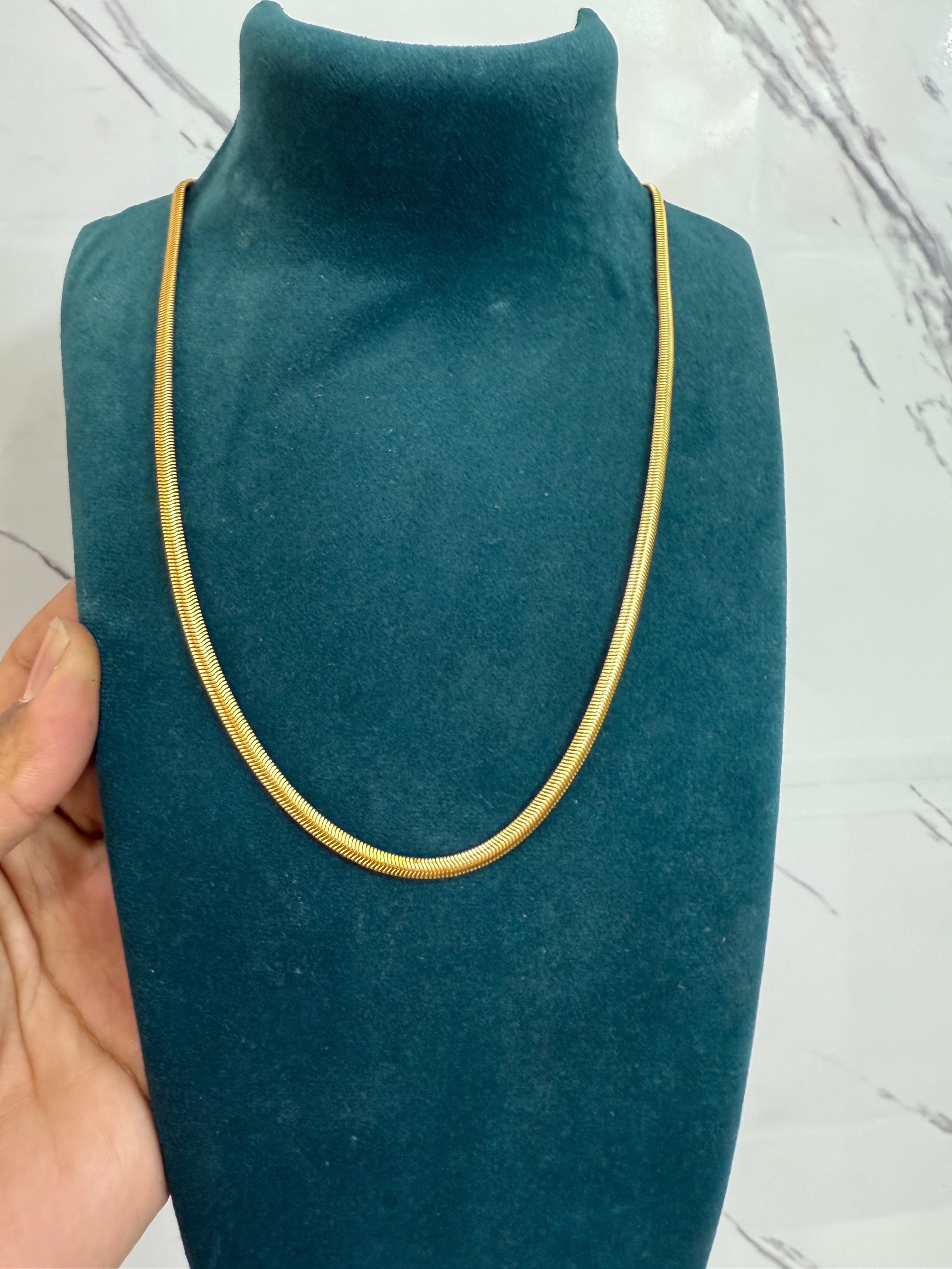 🐍 Men’s Golden Snake Chain – Stylish & Premium Finish