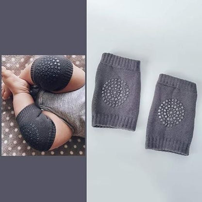🧸 Baby Toddler Soft Knit Knee Pads (Set of 2 Pairs) – Anti-Slip Protection 🦶✨
