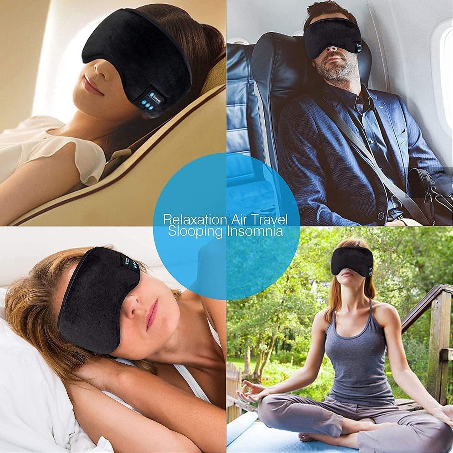 😴🎧 Wireless Bluetooth Eye Mask – Sleep Better With Music!