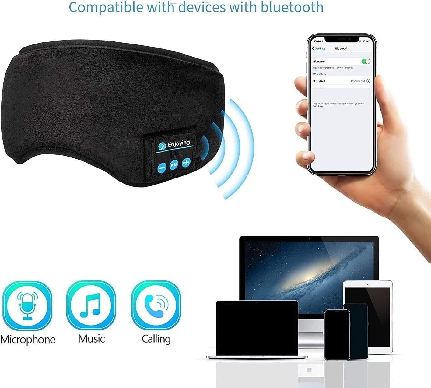 😴🎧 Wireless Bluetooth Eye Mask – Sleep Better With Music!