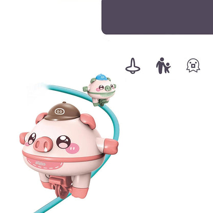 🧸 Tightrope Walking Tumbler Pig – Fun Balance Toy for Kids!