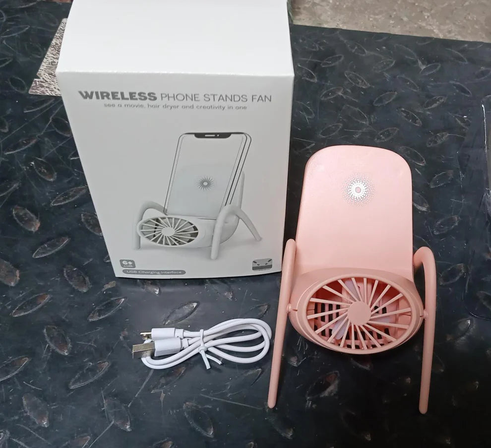 🌀 Portable Mobile Phone Holder Fan | Multi-Function Handheld Charging Fan 🔋📱