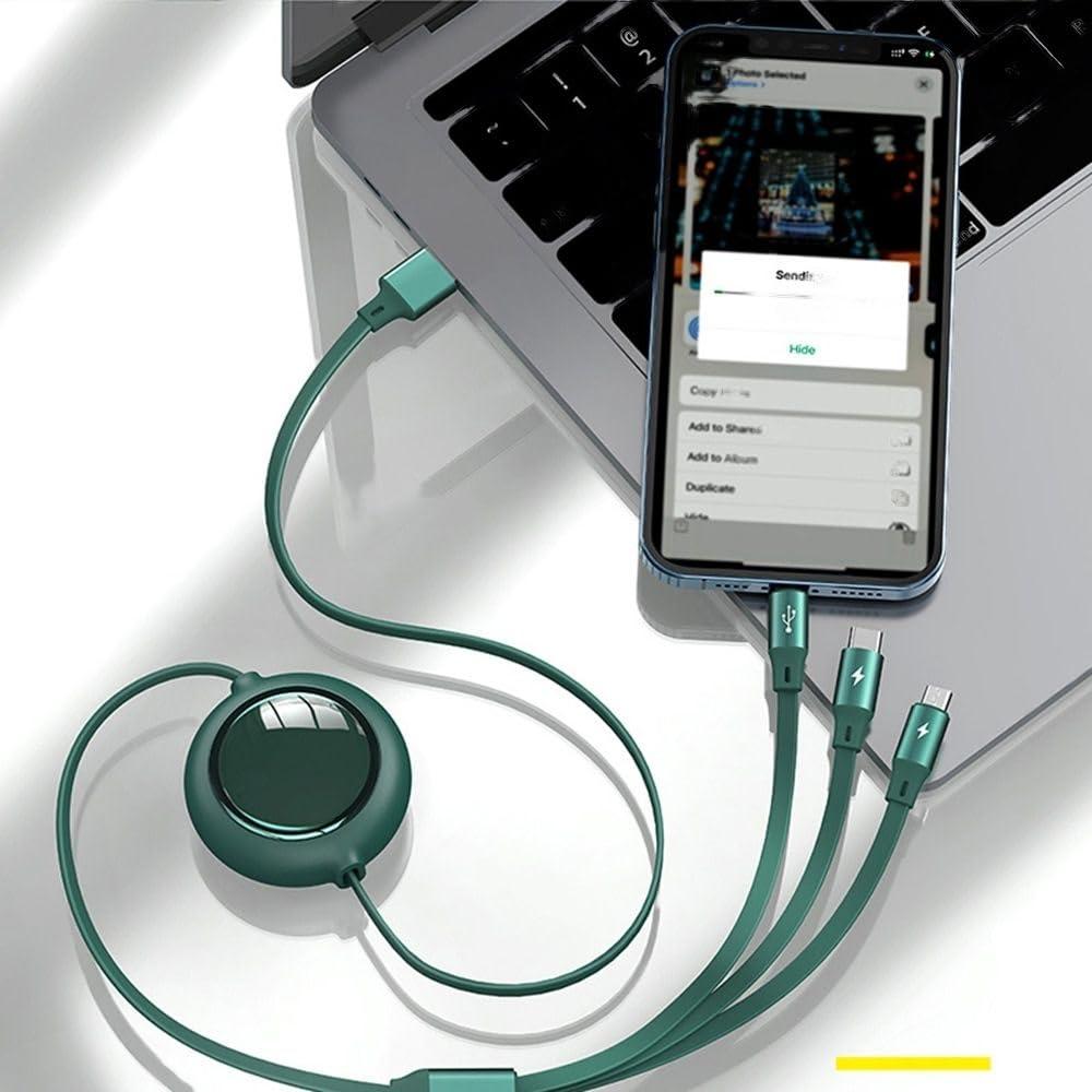 ⚡ 3 in 1 Fast Charging Data Cable