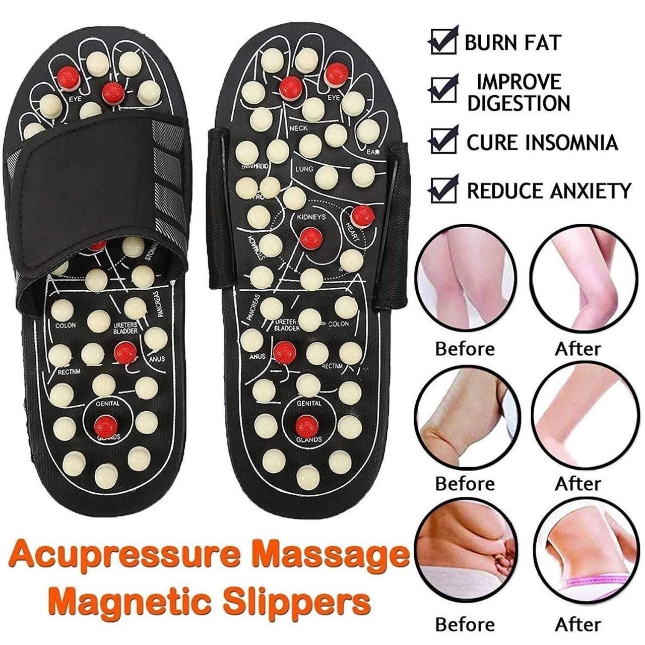 🌿 Acupressure & Magnetic Therapy Paduka Slippers – Natural Way to Boost Blood Circulation