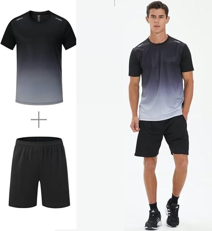 👕 Men’s Jersey T-Shirt & Bottom Set – Sporty Comfort & Style Combo