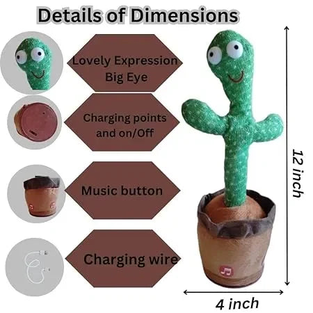 🎤🌵 Talking & Dancing Cactus Toy – Kids & Adults!