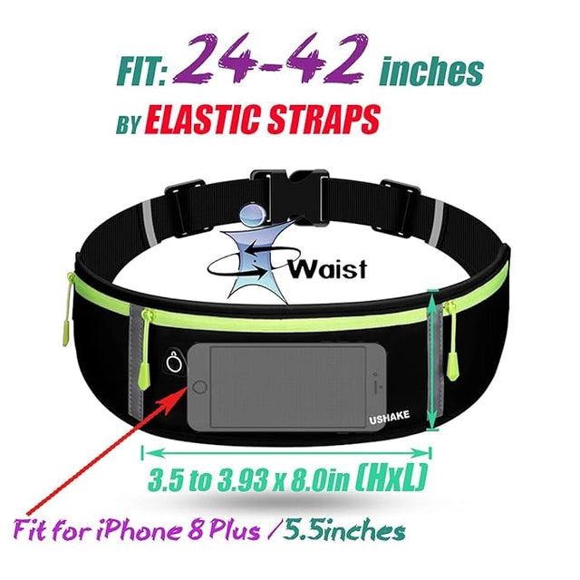 🏃‍♀️ Slim Running Belt – Workout Fanny Pack for Men & Women | Waist Pack with Mobile Holder