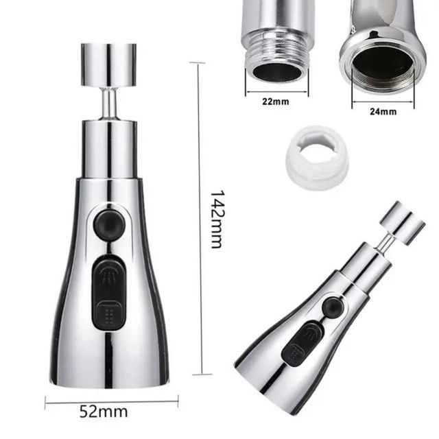 🚿 3 Modes Kitchen Sink Faucet – Adjustable Water Saving Nozzle Sprayer