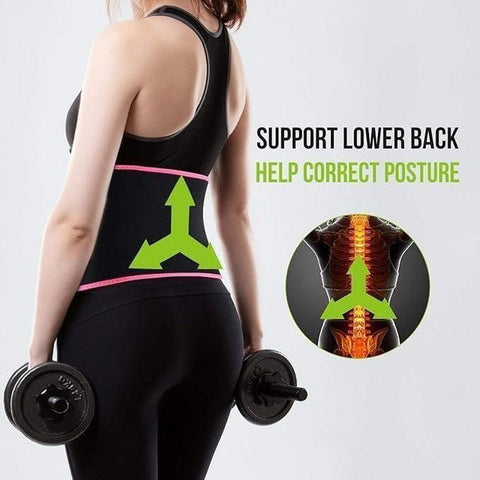 🔥 Adjustable Waist Trimmer Belt – Sweat Slimming Belt for Men & Women