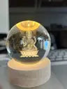 🌟 3D Laxmi Crystal Ball Night Light 🌟